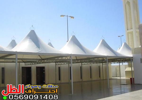 تركيب مظلات مساجد حي البساتين